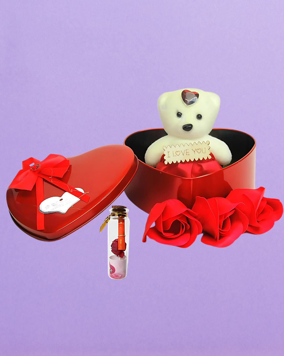 Heart Shaped Valentine's Day Gift Box with "I Love You"...