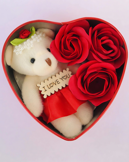 Heart Shaped Valentine's Day Gift Box with "I Love You"...